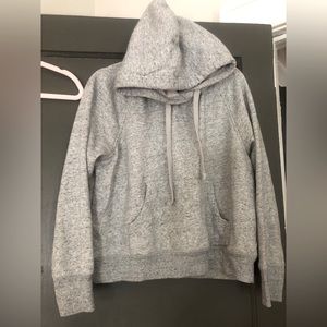 Old navy women’s feathered Ash gray hoodie, wide medium